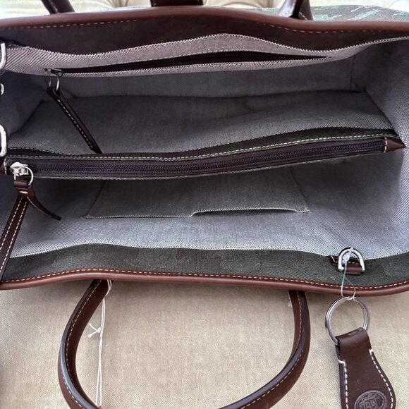 NEW Auth DOONEY & BOURKE Donegal Cresy Double Handle Satchel Tote Bag - Picture 7 of 8